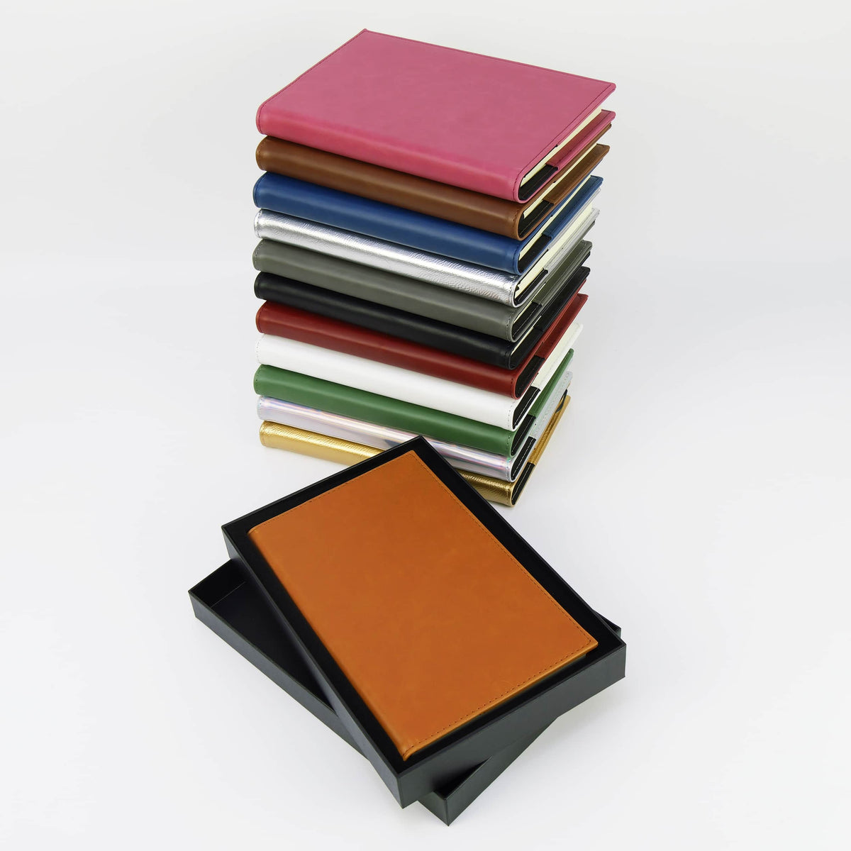 Laserette Journal Notebook: Navy / Black / Case of 12