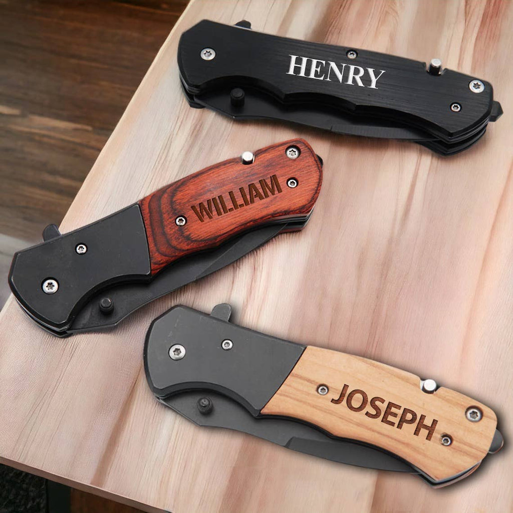Personalized Mens Knives/ Boyfriend Knives: Sellers Choice / Natural