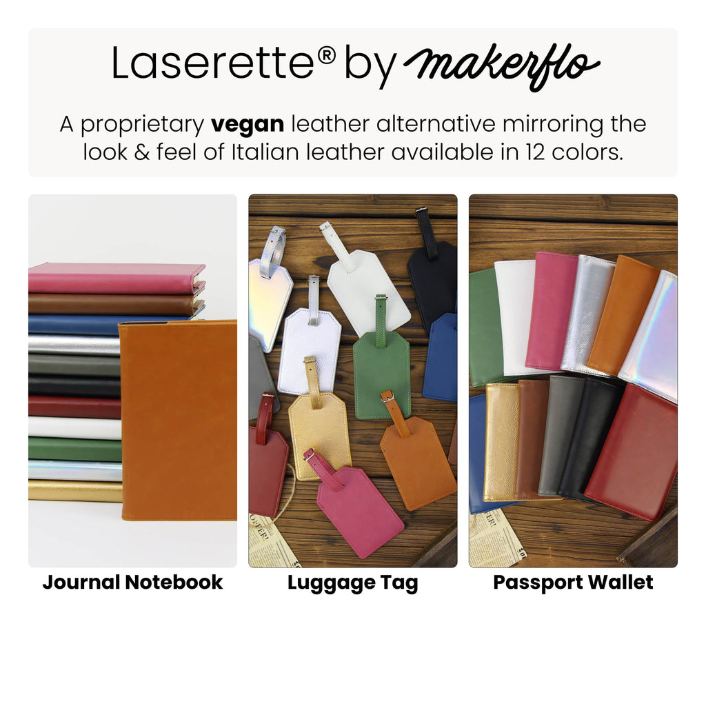 Laserette Journal Notebook: Navy / Black / Case of 12