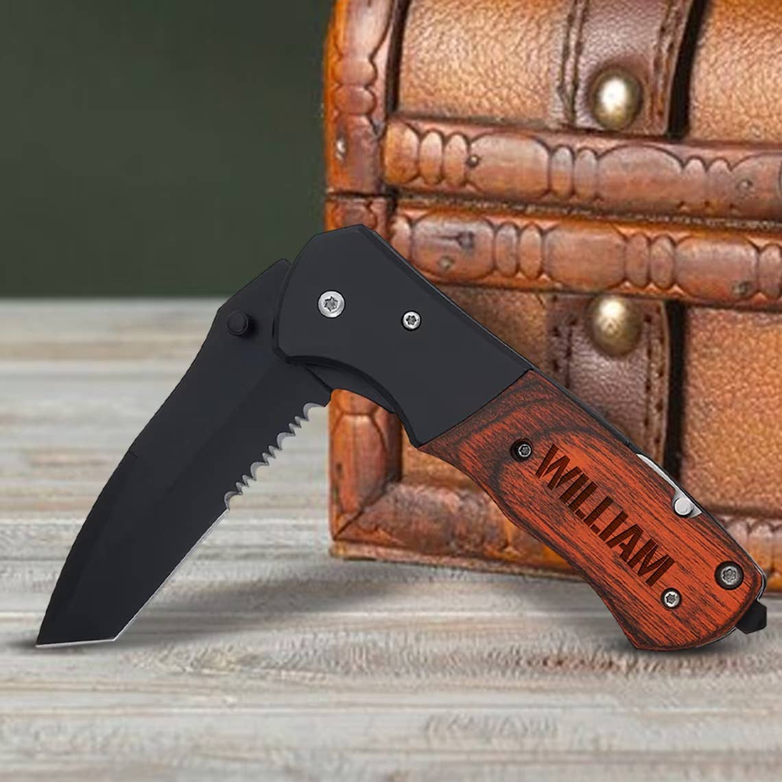 Personalized Mens Knives/ Boyfriend Knives: Sellers Choice / Natural