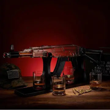 AK47 Gun Decanter Set | 710 Ml | 4, 10.5oz