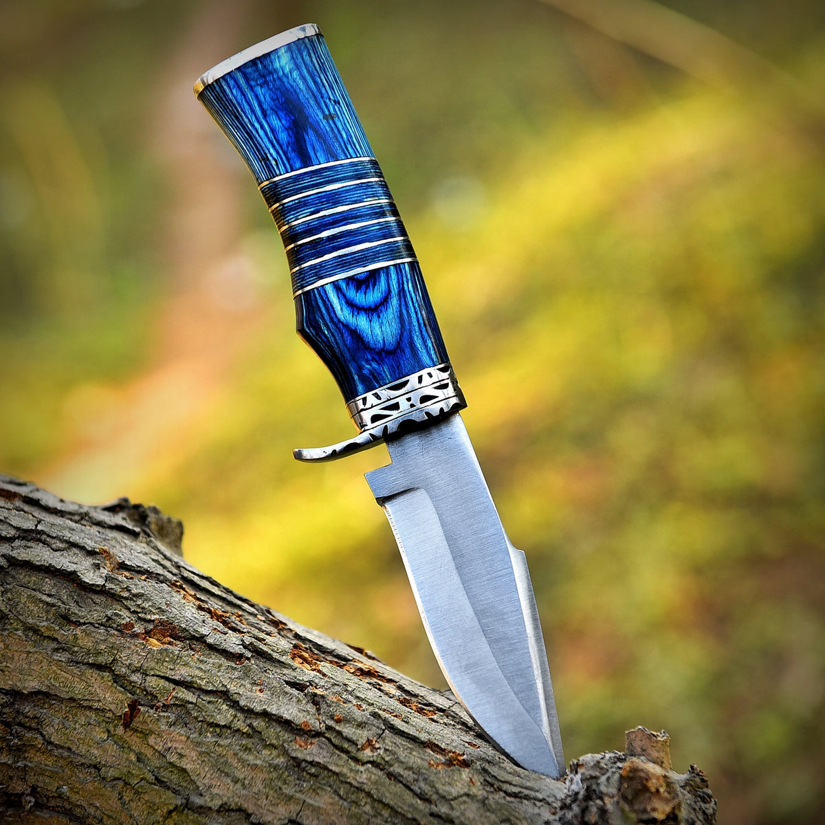 Fixed Blade Knife with Sheath - 9" Hunting Knife For Men