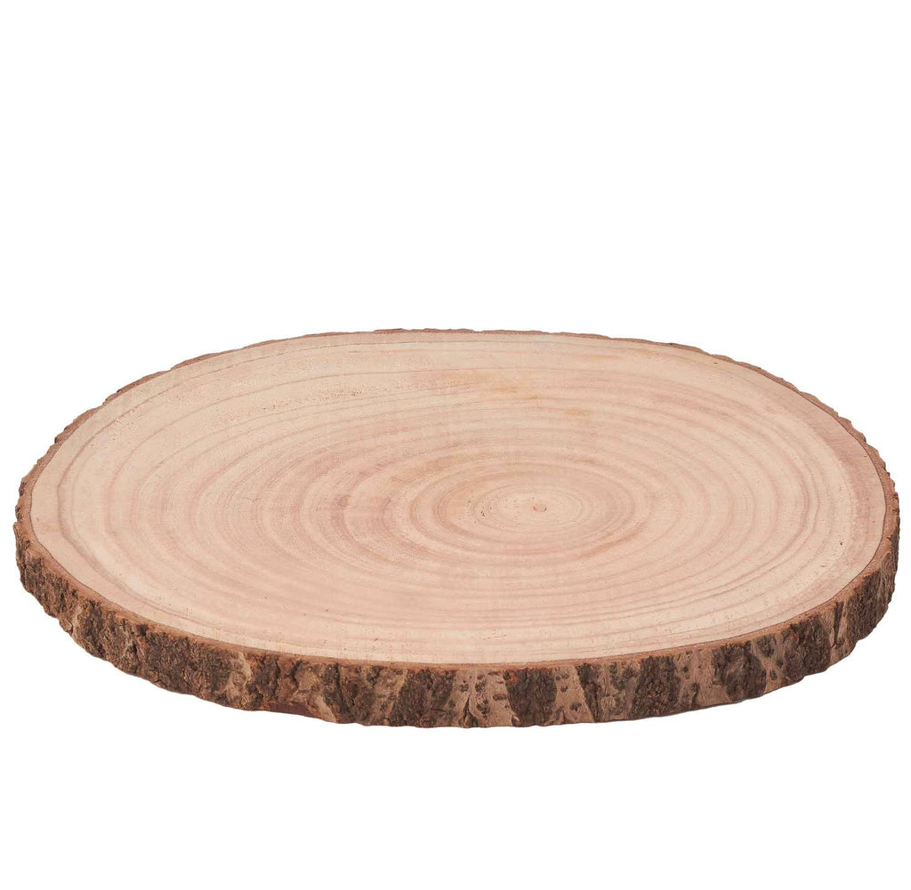 Natural Wood Slices - 15": 15"