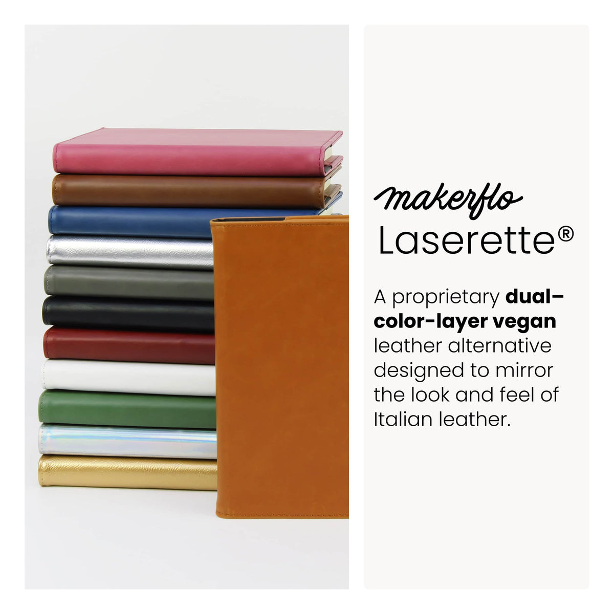 Laserette Journal Notebook: Navy / Black / Case of 12
