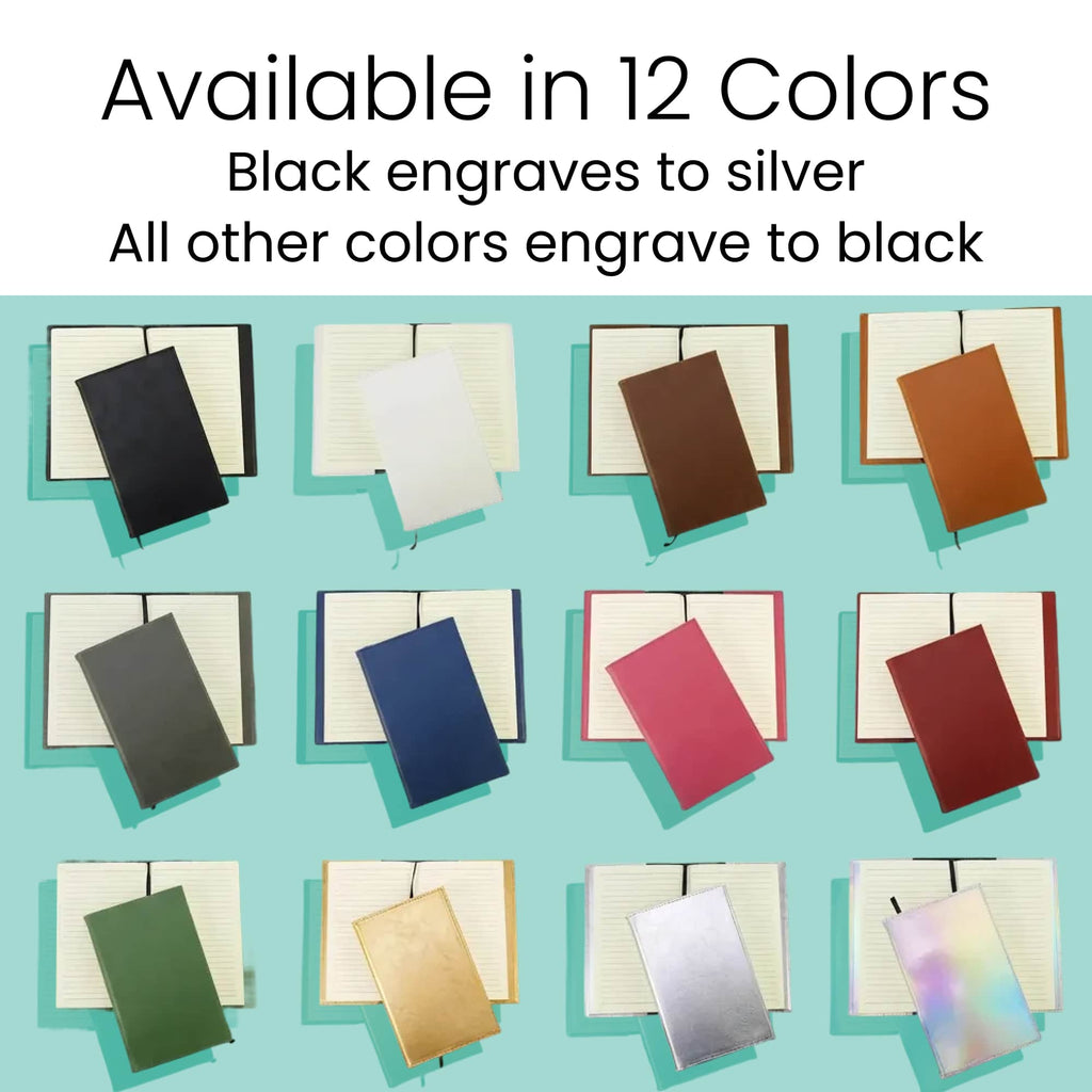 Laserette Journal Notebook: Navy / Black / Case of 12