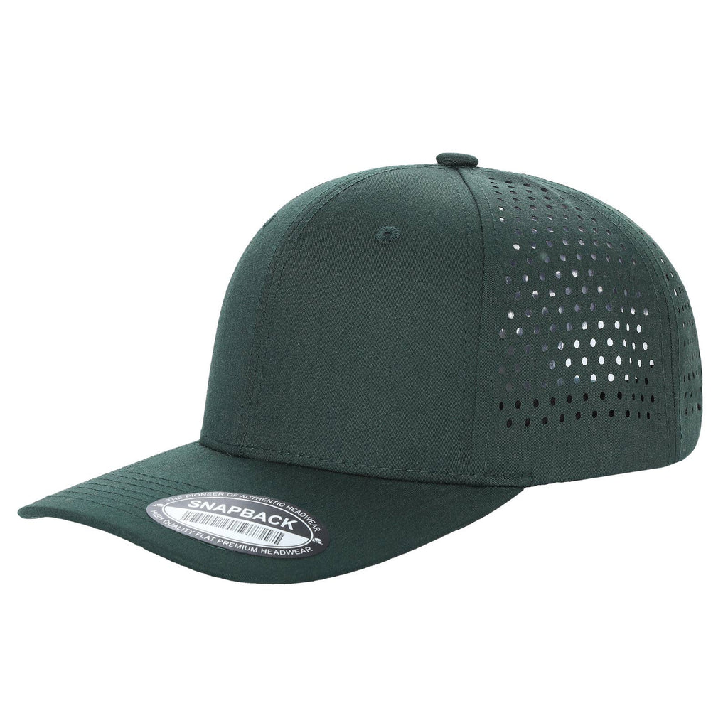 LASER VENETED - 6 PANEL: 6LASER-BLK
