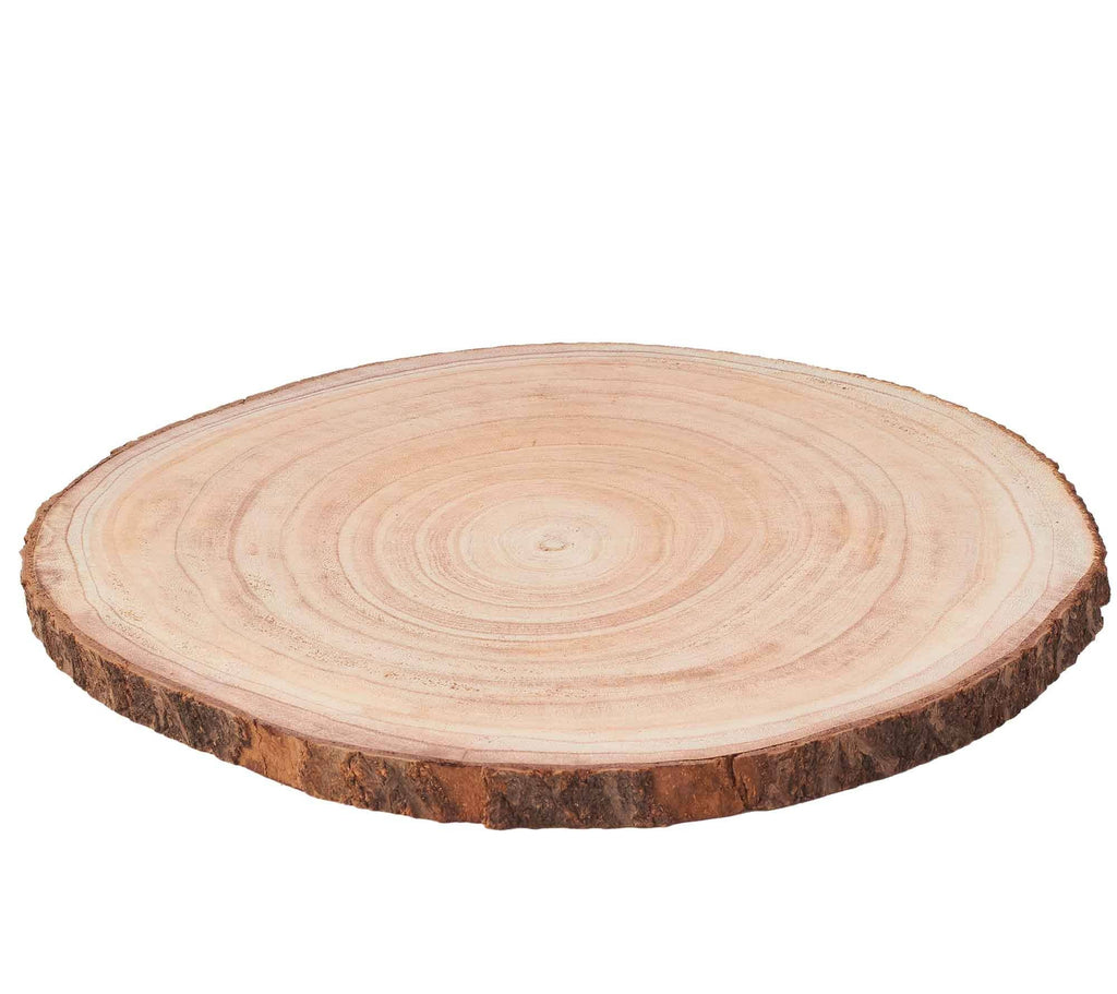Natural Wood Slices - 18": 18"