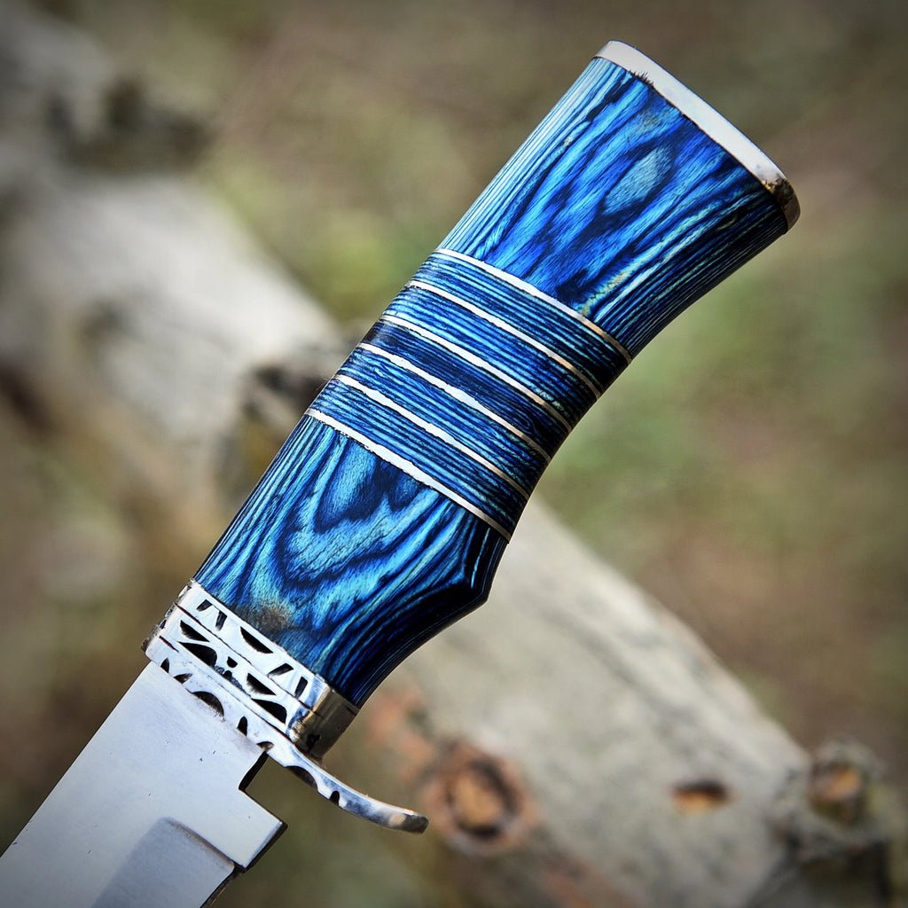 Fixed Blade Knife with Sheath - 9" Hunting Knife For Men